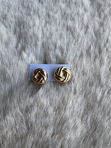 Çelik gold küpe