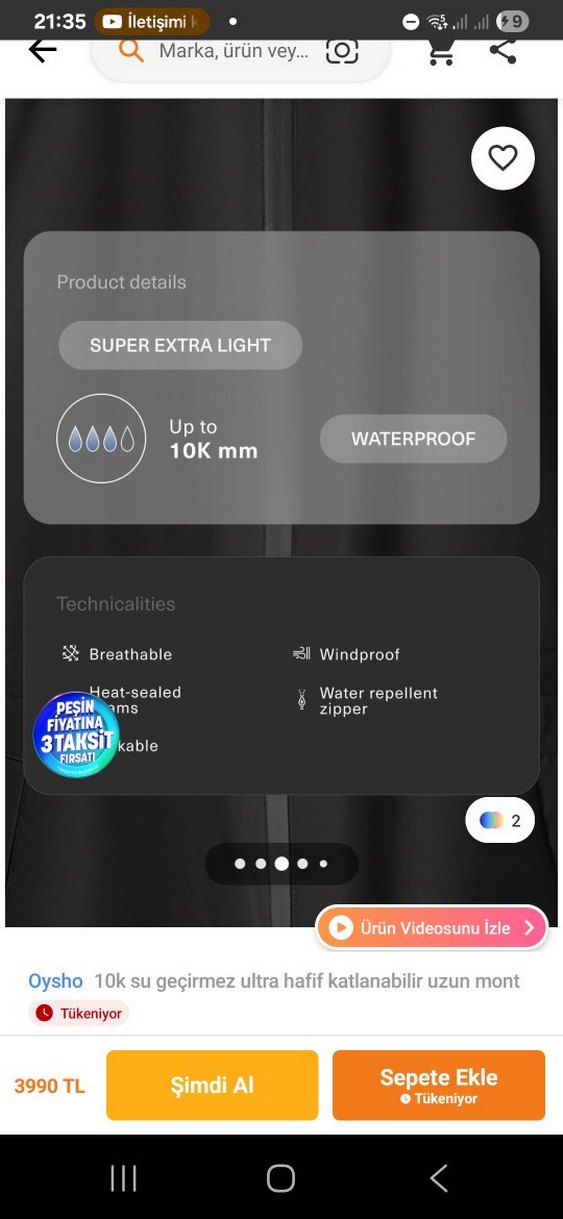 Oysho 10 K Thindown - Görsel 2