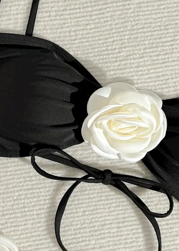 Shein 3D Çiçk Detaylı Mini Bikini Takımı - Görsel 8