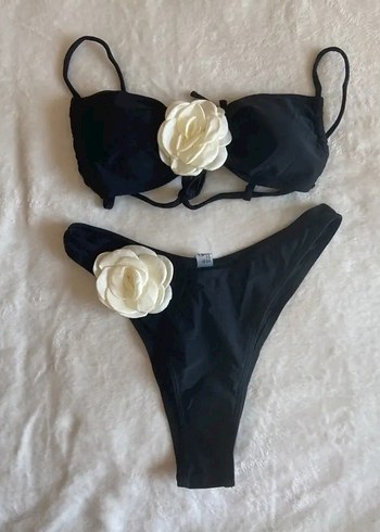 Shein 3D Çiçk Detaylı Mini Bikini Takımı - Görsel 2