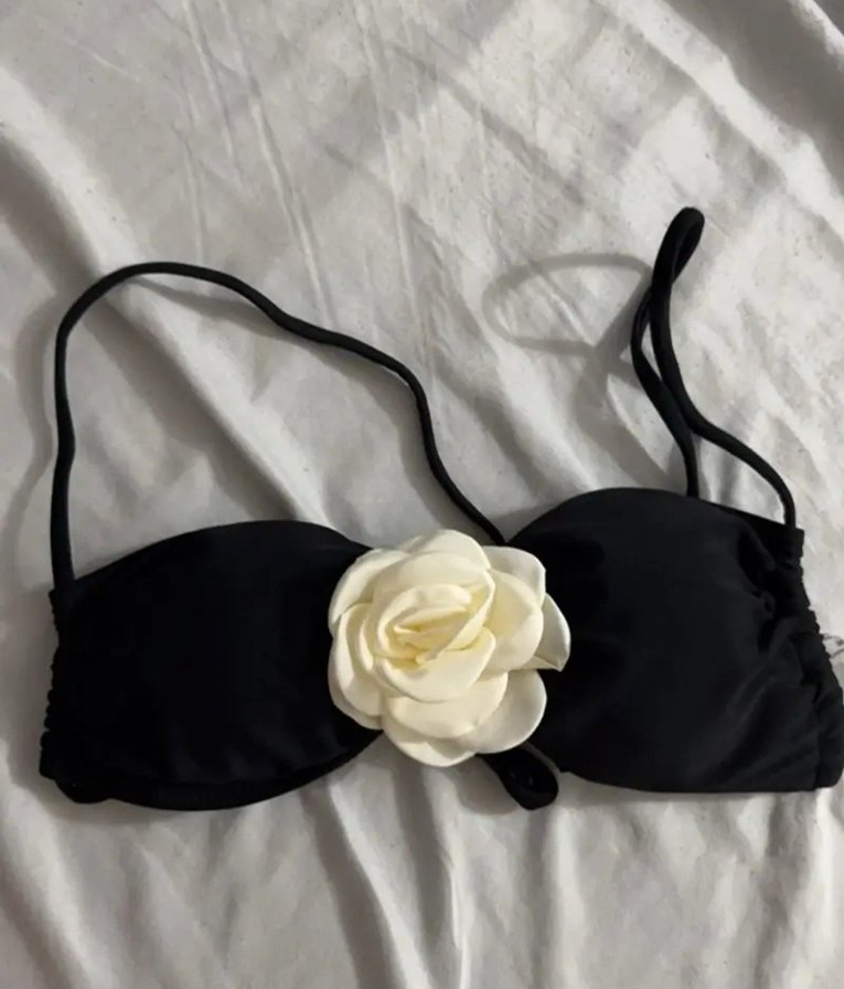 Shein 3D Çiçk Detaylı Mini Bikini Takımı - Görsel 5