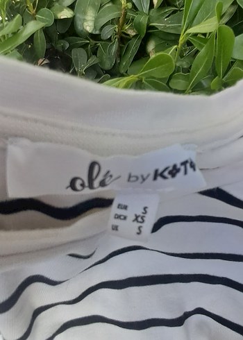 Koton Çizgili Pamuklu Hamile Uzun Kollu Tişört - Görsel 4