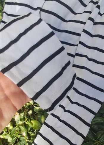 Koton Çizgili Pamuklu Hamile Uzun Kollu Tişört - Görsel 2