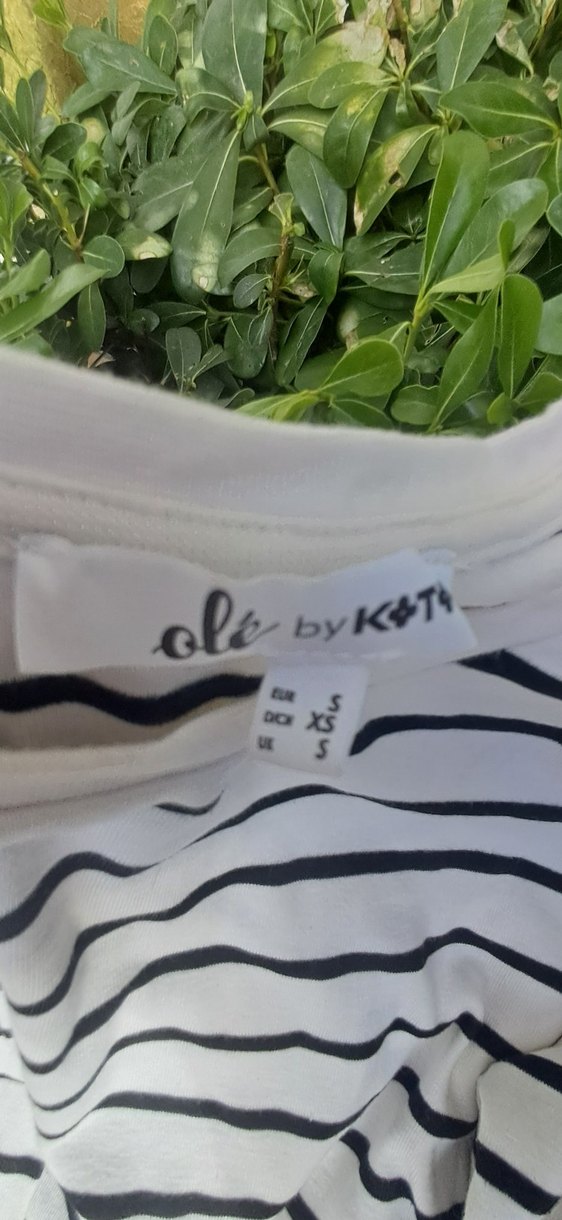 Koton Çizgili Pamuklu Hamile Uzun Kollu Tişört - Görsel 4