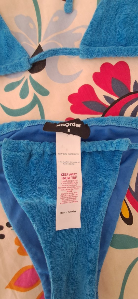 NG Order Mavi Bağcıklı Mini Bikini Takımı - Görsel 2