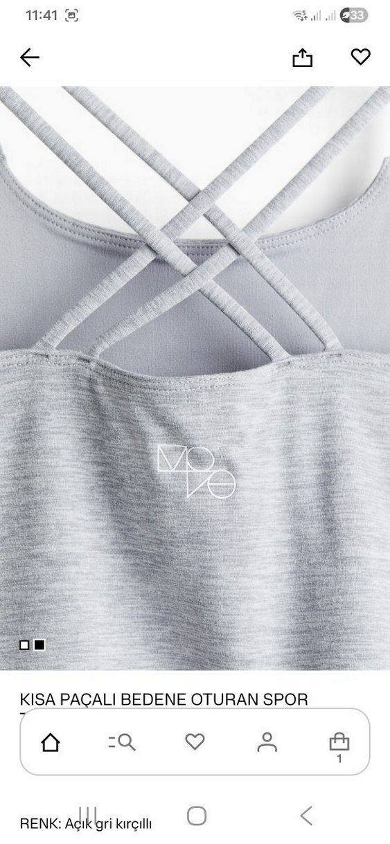 Gri Kadın Spor Askılı Kısa Tulum - Görsel 4