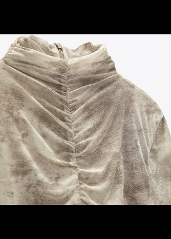 Zara Yılan Desenli Uzun Kollu Triko Elbise - Görsel 6