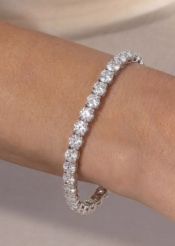 Sterling silver Zarif Tasli Gumus Bileklik