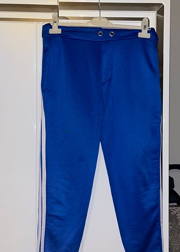 Kemerli Lacivert Erkek Eşofman Altı - Görsel 2