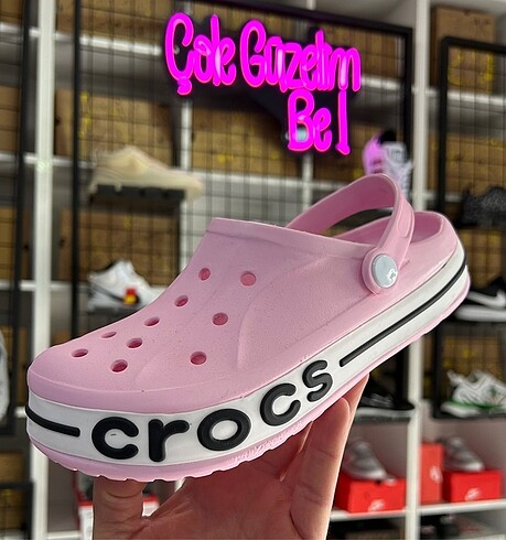 Crocs terlik pembe