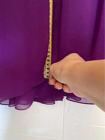 Mor tek omuzlu mezuniyet elbisesi - Görsel 8