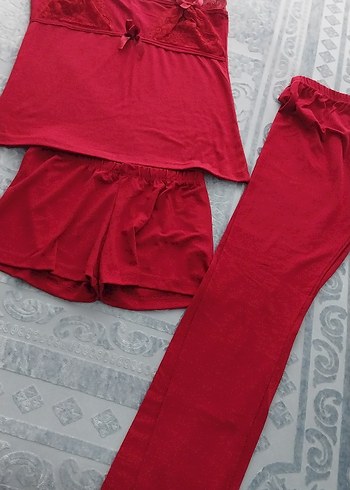 Kırmızı Kadın Pijama Takımı