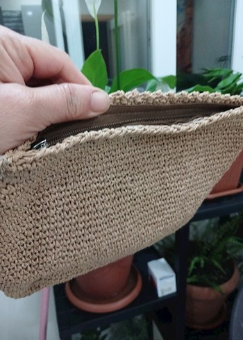 Beden Boncuklu Çok Renkli Örgü Kadın Çantası