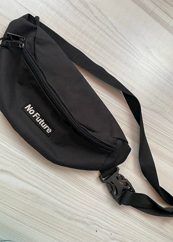Diğer Siyah Buckle Kayışlı unisex Omuz Çantası