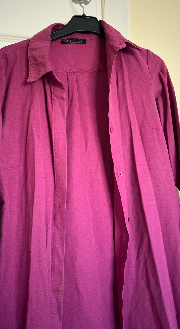 Bordo Uzun Kollu Hamile Tunik - Görsel 2