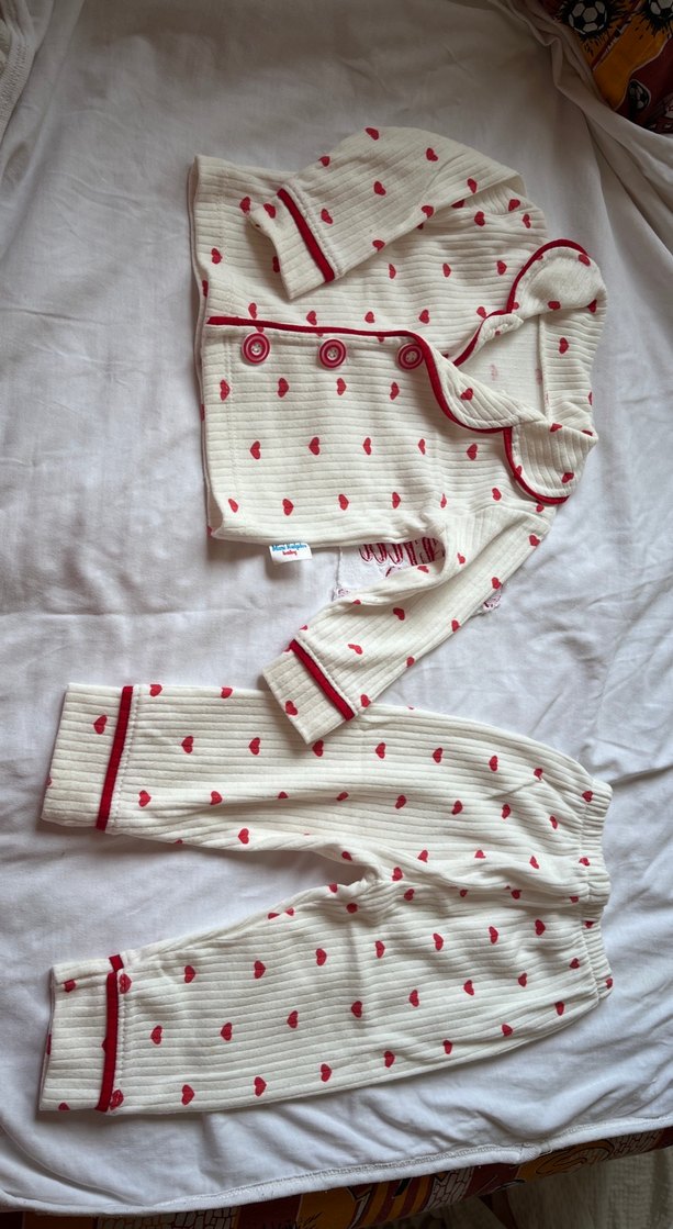 Kız Bebek Düğmeli Hastane Kıyafeti - Görsel 3