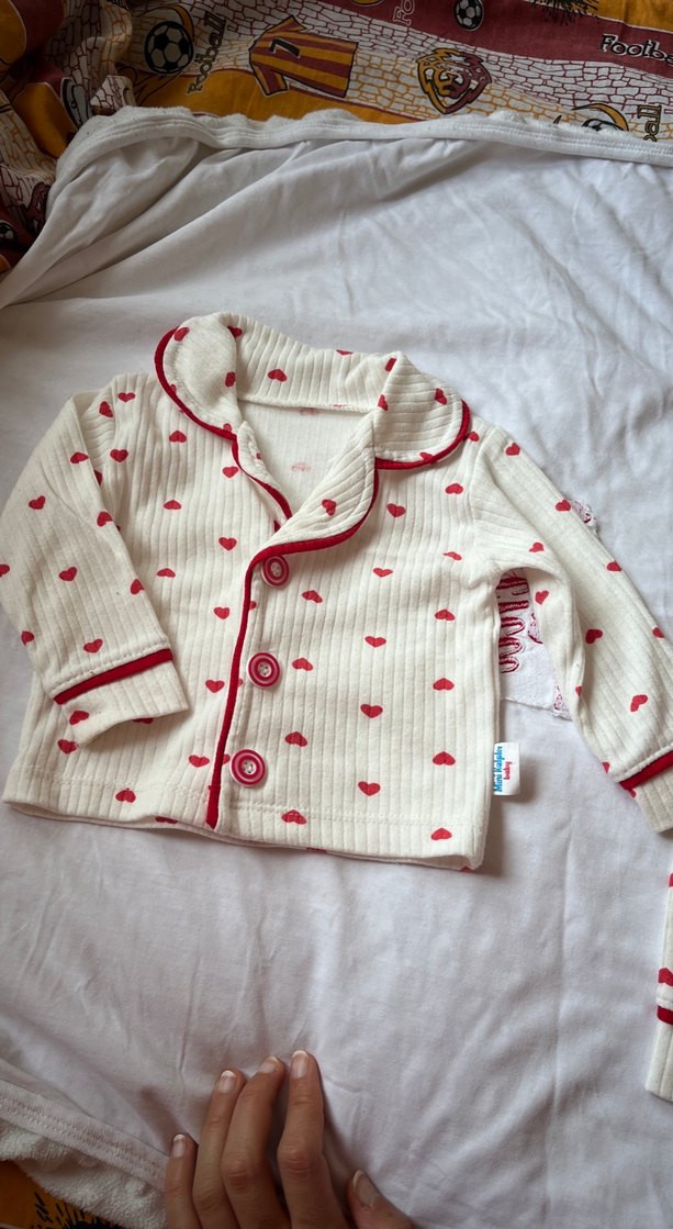 Kız Bebek Düğmeli Hastane Kıyafeti - Görsel 5