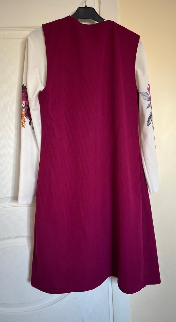 Bordo Bohem Uzun tunik - Görsel 5