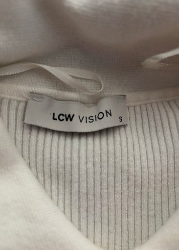 Düğmeli Beyaz kadın Polo Tişört - Görsel 2