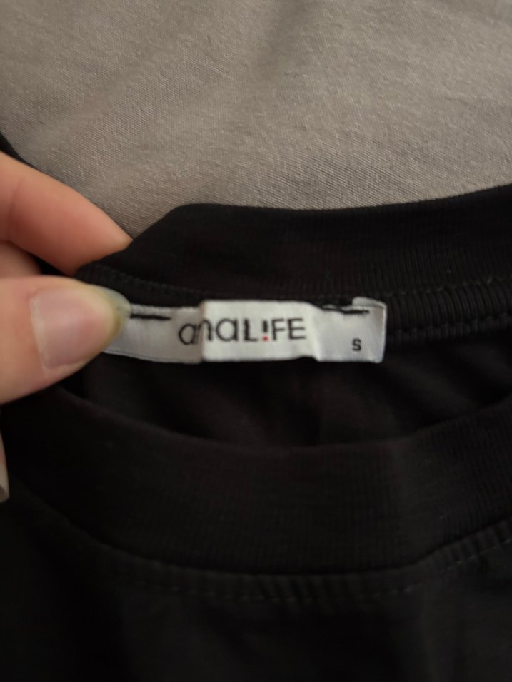 Siyah Baskılı oversize Tişört - Görsel 3