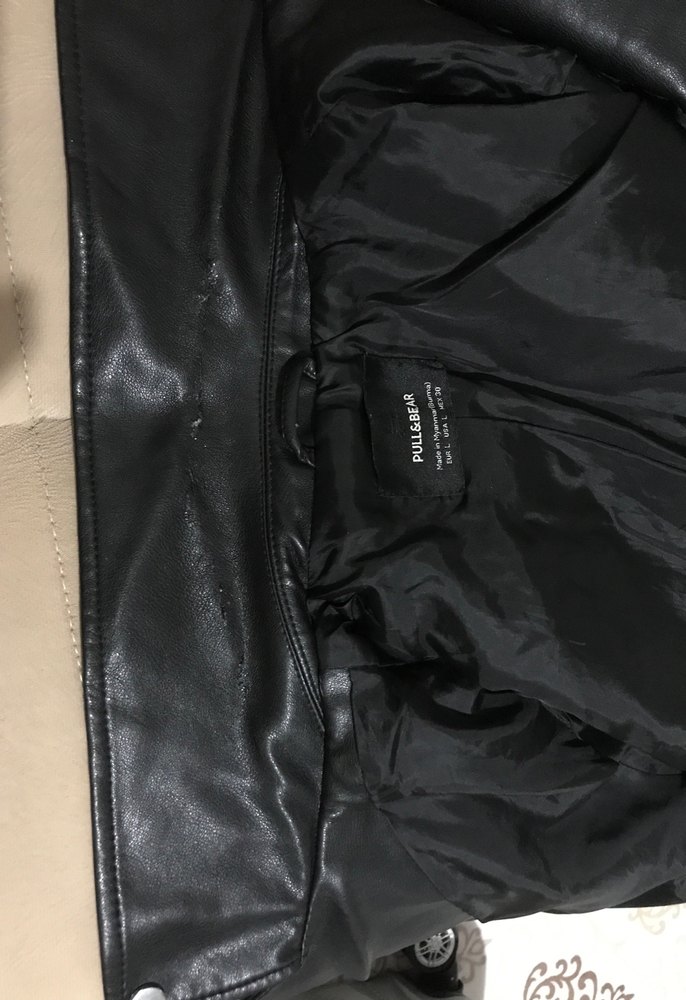 Pull&Bear Kadın Siyah Deri  Ceket - Görsel 3