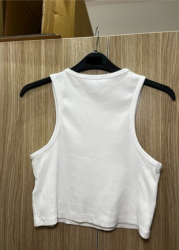Defacto Beyaz Kısa Crop Üst
