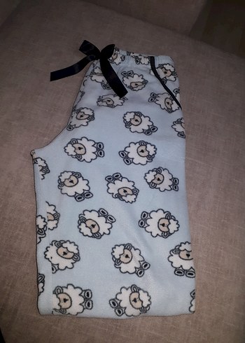 Miorre bebe mavisi kuzu desenli bayan alt pijama