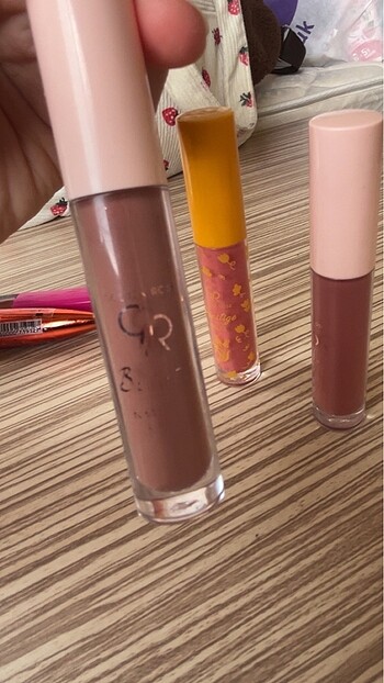 Beden çeşitli Renk gloss golden rose