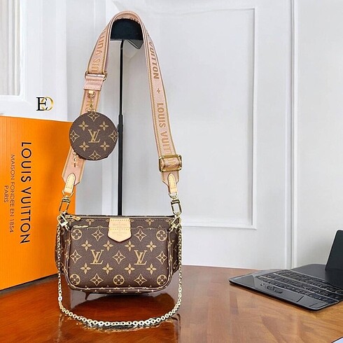  Beden kahverengi Renk YENİ MODEL LOUIS VUITTON