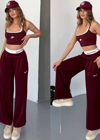 universal Beden Bordo Straplez Spor Takım