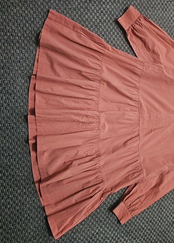 Pembe Bohem Midi Elbise Uzun Kollu - Görsel 2