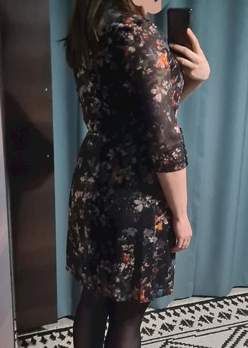 Bohem Çok Renkli Mini Kadın Elbise - Görsel 2