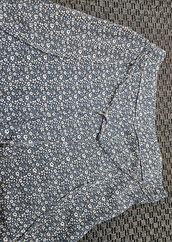 Mavi Pileli Kadın Uzun Yırtmaçlı Kumaş Pantolon - Görsel 3