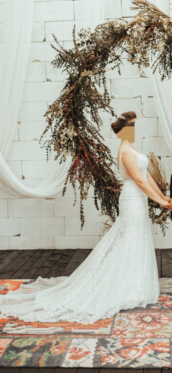 V Yaka Denizkızı Gelinlik - Görsel 4