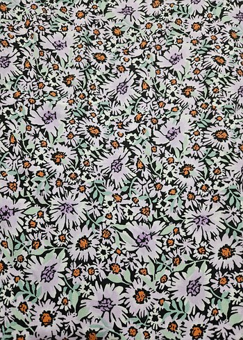 Çiçek Desenli Ömden Yırtmaçlı Bohem Midi Etek - Görsel 7