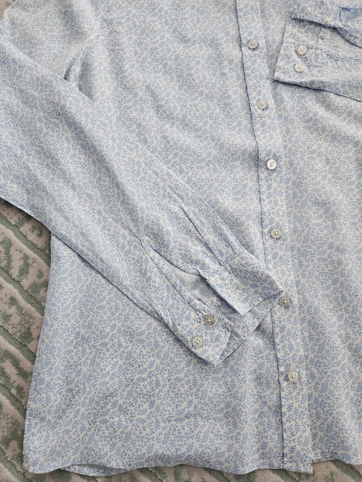 Açık Mavi Kadın Gömlek - Görsel 4