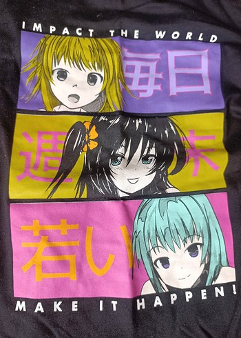 Çok Renkli Uzun Kollu Kız Tişörtü - Görsel 2