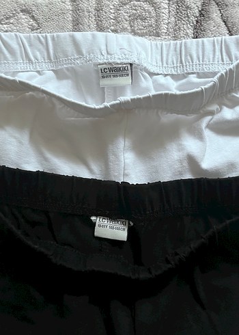 Kız Çocuk Beyaz Pamuklu Tayt - Görsel 2