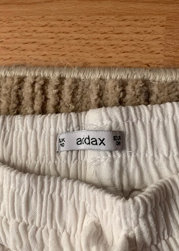 Beyaz Addax Keten Pantolon - Görsel 2