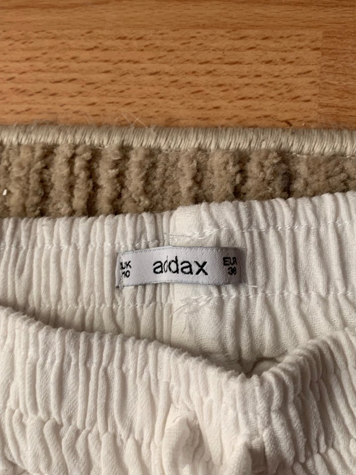 Beyaz Addax Keten Pantolon - Görsel 2