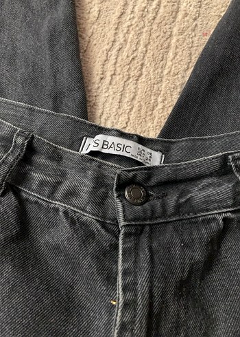 Siyah Regular Fit Kadın Denim Pantolon - Görsel 3