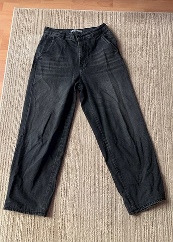 Siyah Regular Fit Kadın Denim Pantolon - Görsel 2