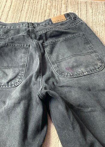 Siyah Regular Fit Kadın Denim Pantolon - Görsel 4