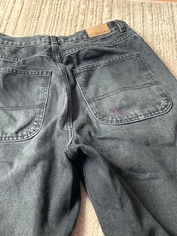 Siyah Regular Fit Kadın Denim Pantolon - Görsel 4