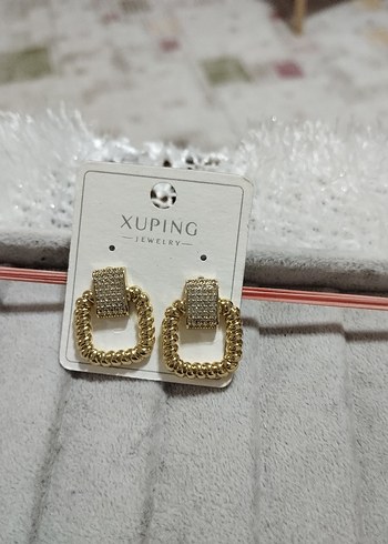 Accessorize Xuping Mini Altın Renk Boncuklu Küpe