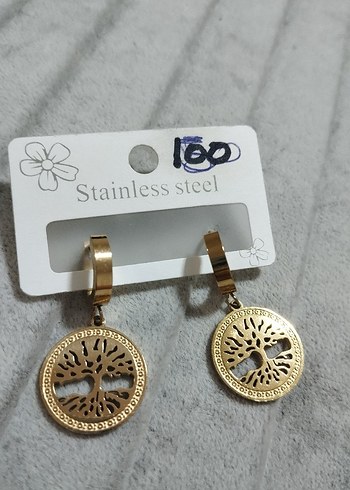 Accessorize Zincir Detaylı Altın Renk Mini Küpe