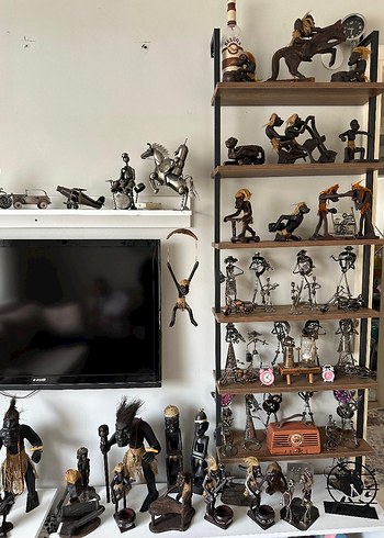 Dekoratif Metal ve Ahşap Figürler - Görsel 3