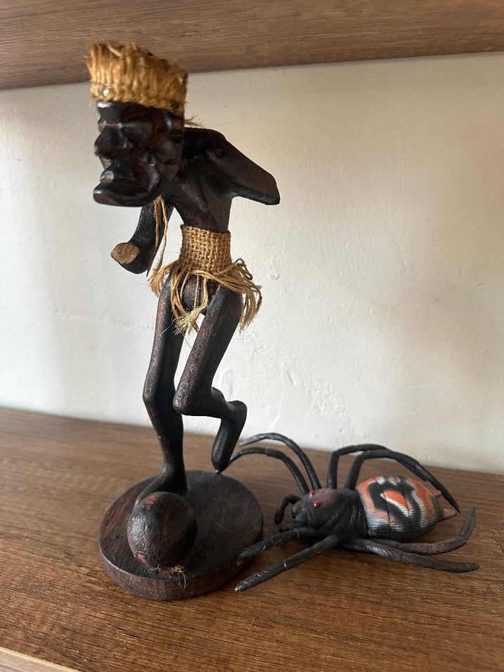 Kahverengi Ahşap Örümcekli Figürin - Görsel 2