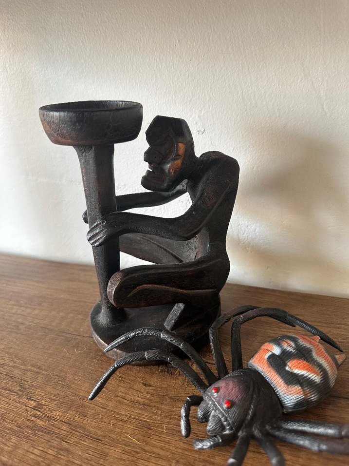 Kahverengi Ahşap Heykel Figür - Görsel 2