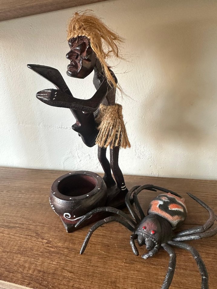 Kahverengi Ahşap Müzisyen Figürin - Görsel 2